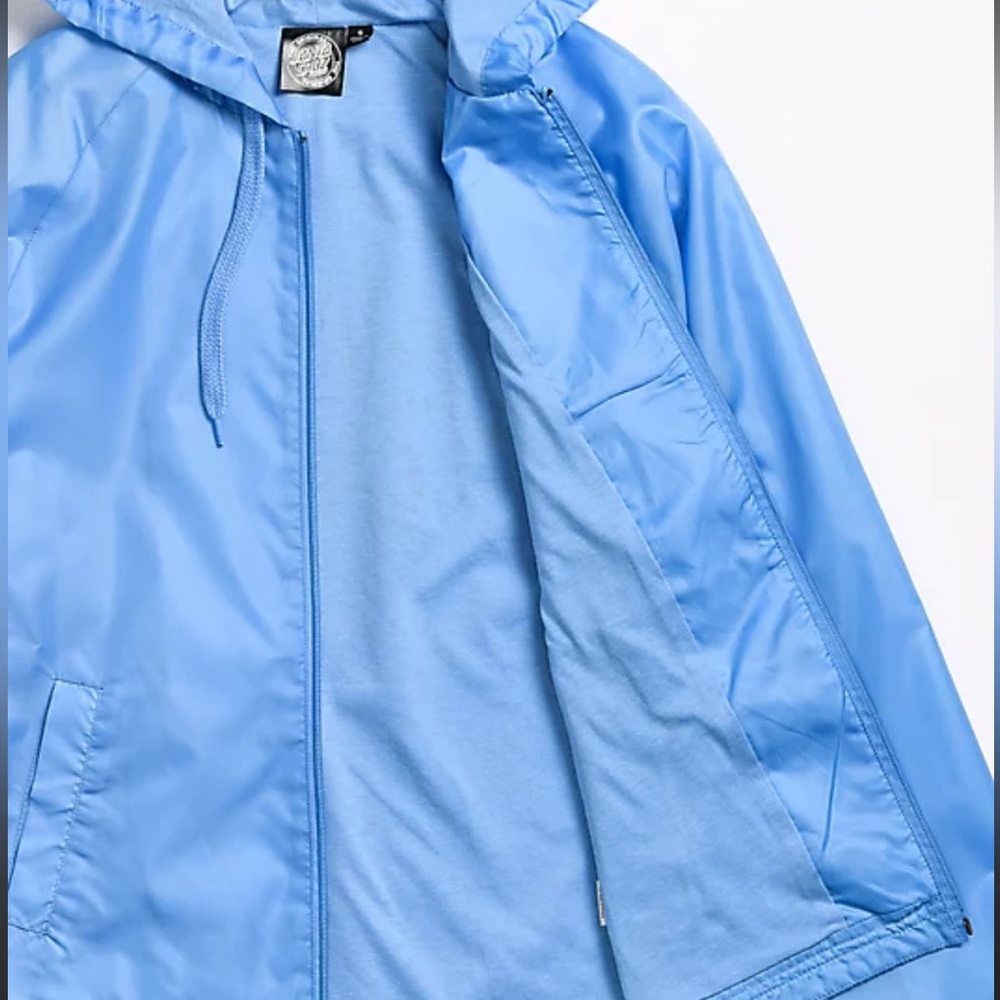 Women's BRAND NEW Blue Santa Cruz Windbreaker